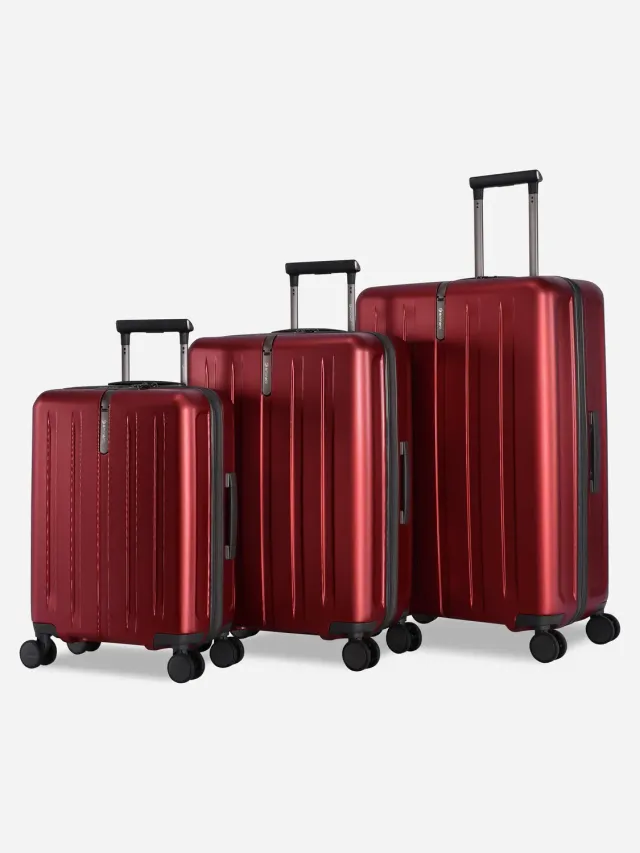 Eminent Kapstadt Set Espandibile set valigie rosso rigido