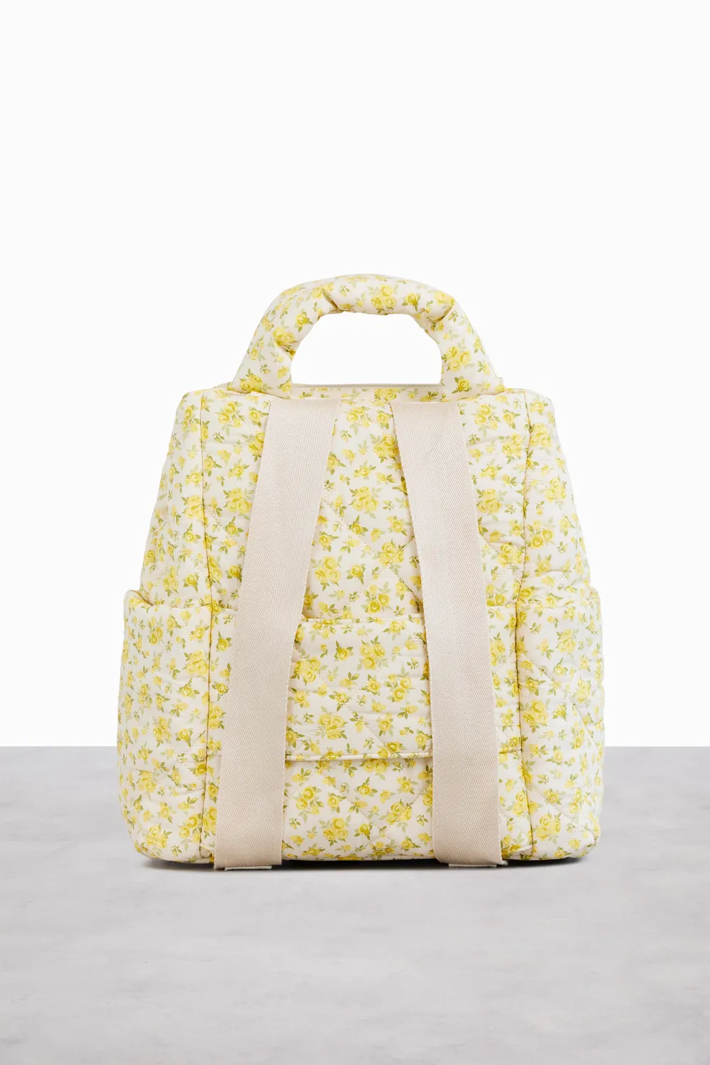 Beis Backpack Tote borsa trapuntata Garden Party