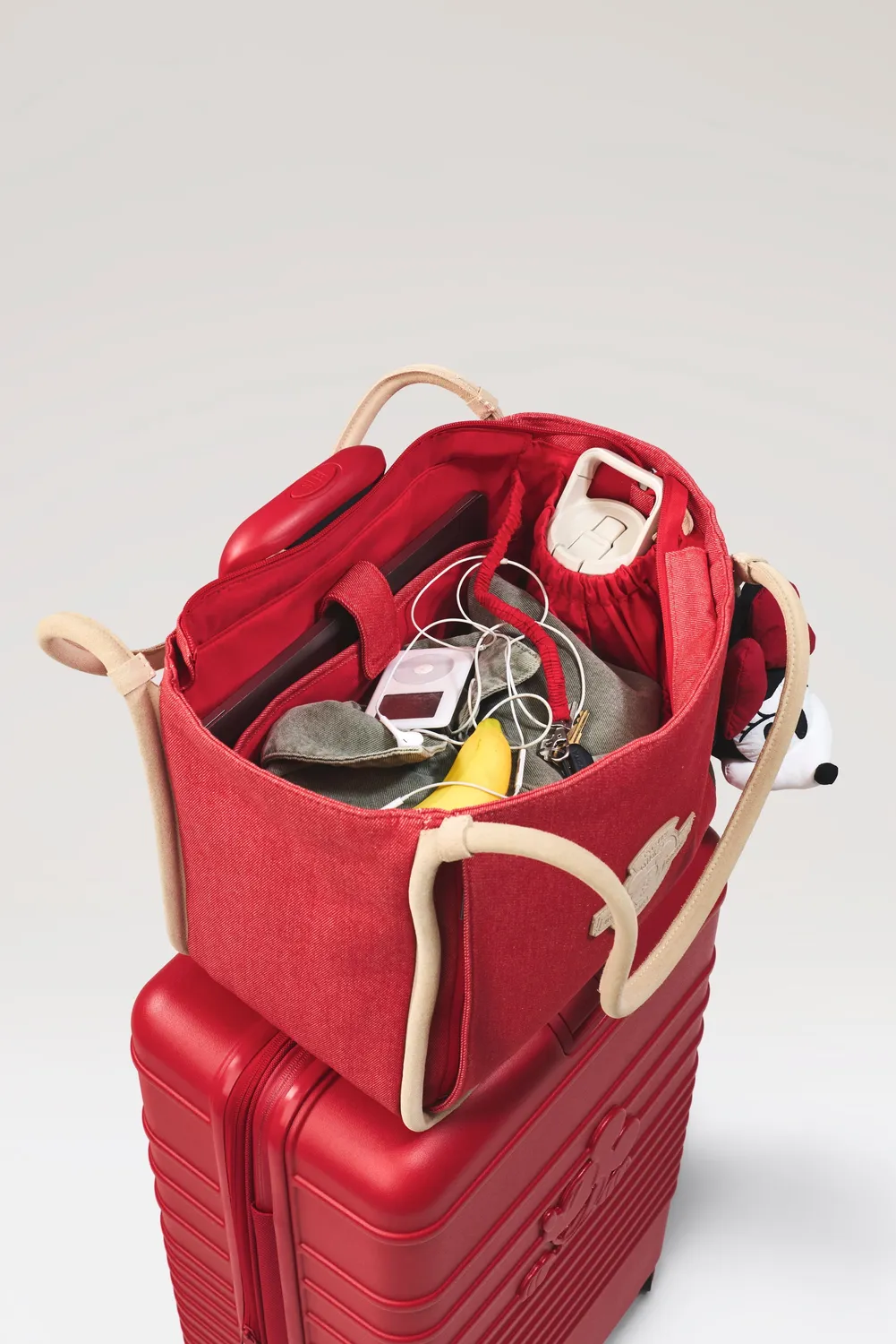 Beis Disney Tote borsa jeans rossa