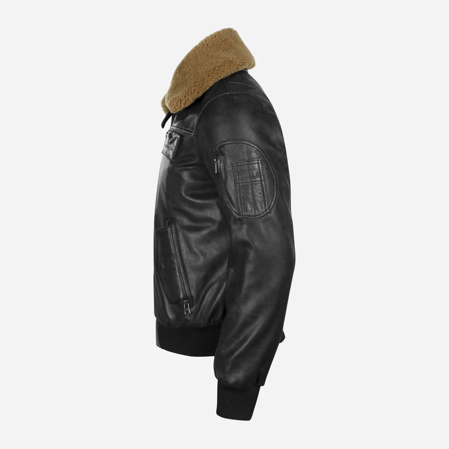 Jekyll & Hide Harry Maverick Jacket giacca pelle nero agnello
