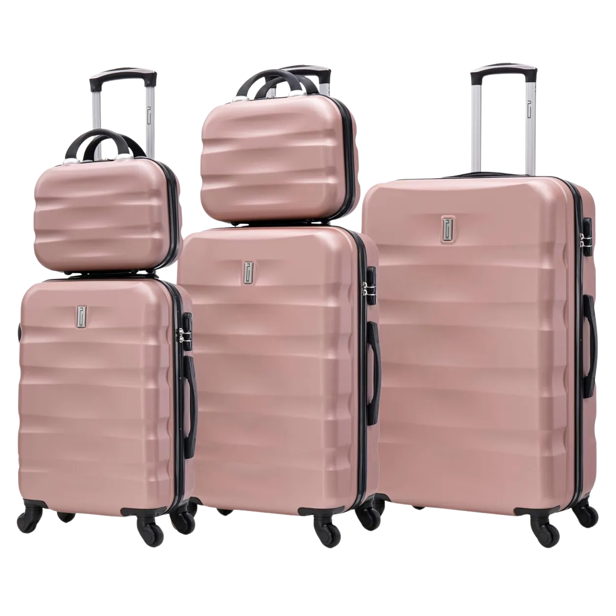 CELIMS AeroWave Set 5 Valigie 75-65-55 Oro Rosa Rigide