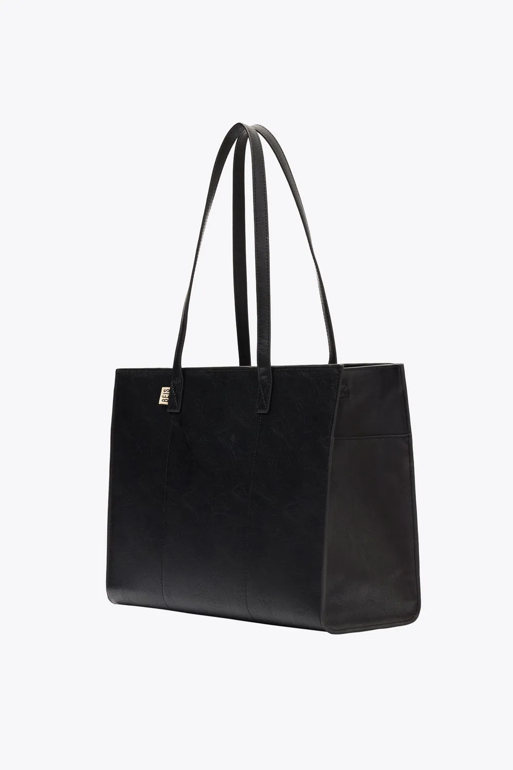 Beis Work Tote borsa ufficio nera pelle vegana