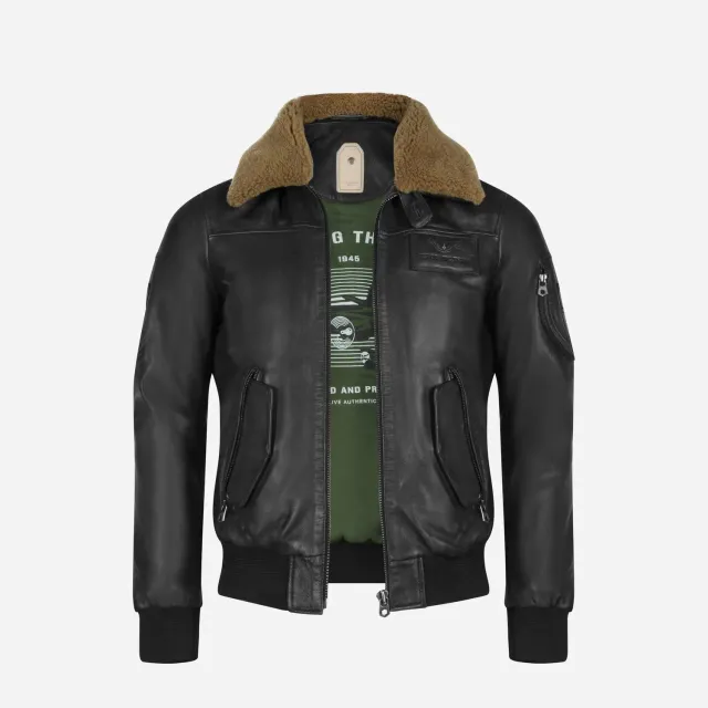 Jekyll & Hide Harry Maverick Jacket giacca pelle nero agnello
