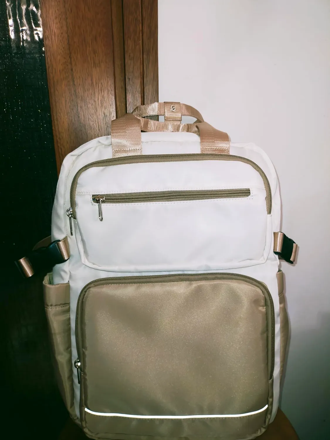Kono 15,6 Pollici zaino porta PC beige/grigio impermeabile