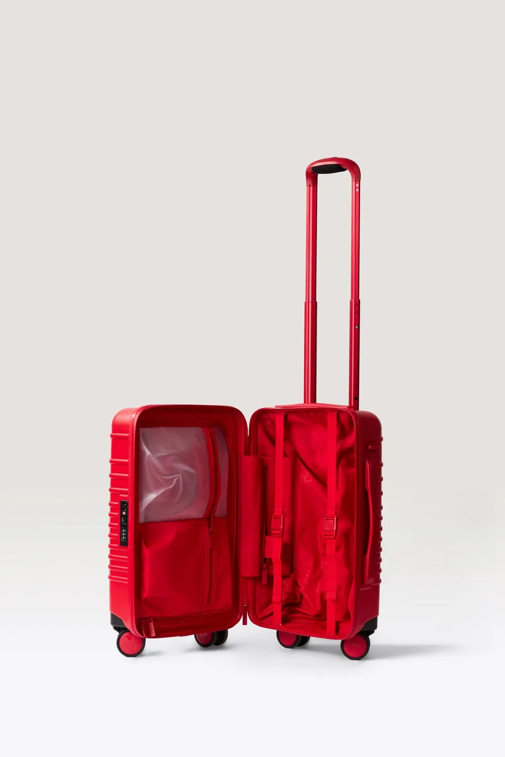 Beis Disney Small Carry-On Roller bagaglio a mano mickey rosso