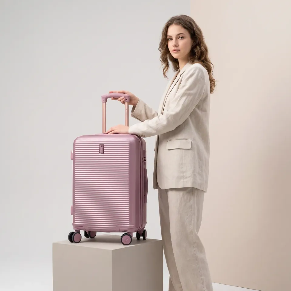 CELIMS Weekend S valigia cabina 55 cm rosa leggera