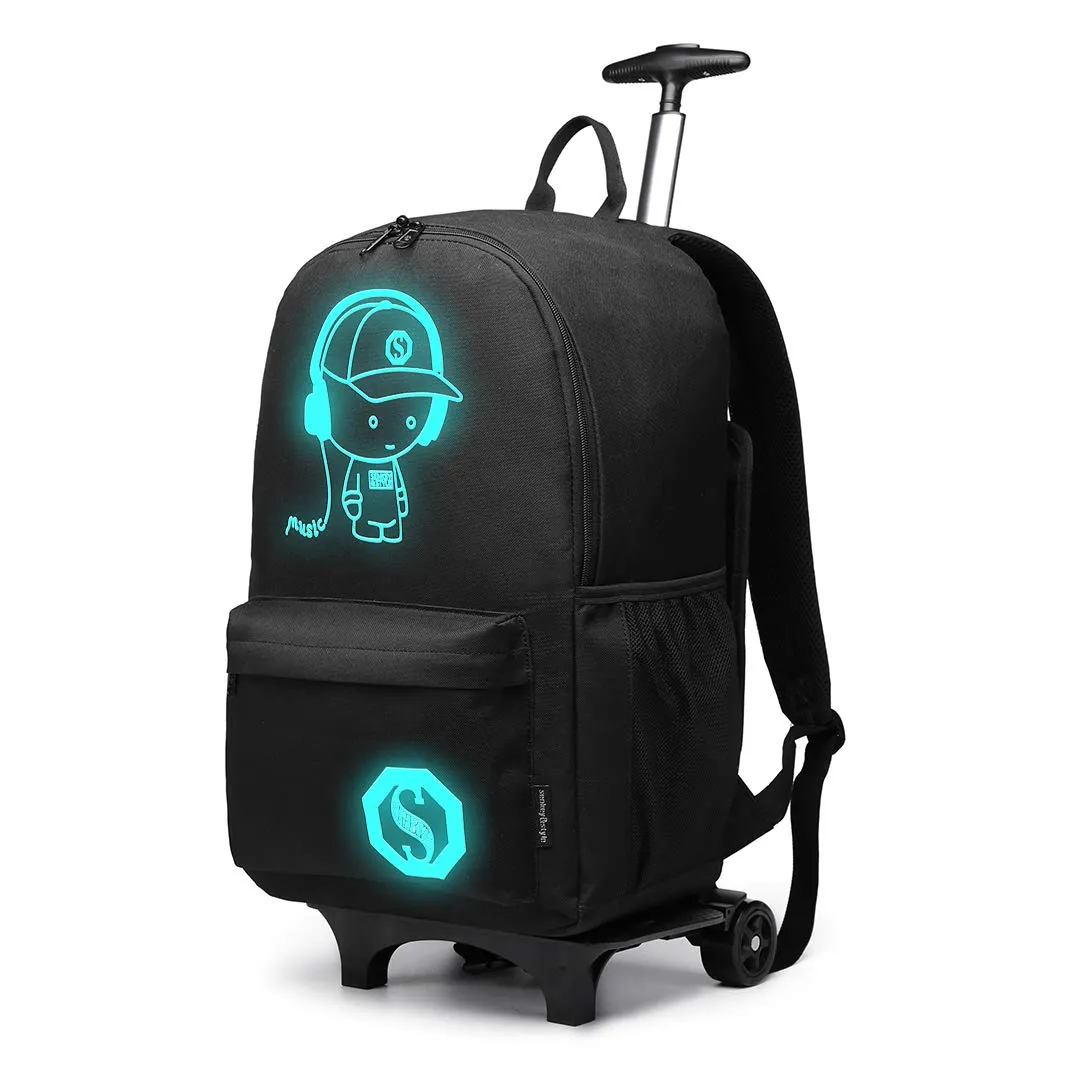 Kono Zaino Trolley Laptop 15,6" Grigio Ruote
