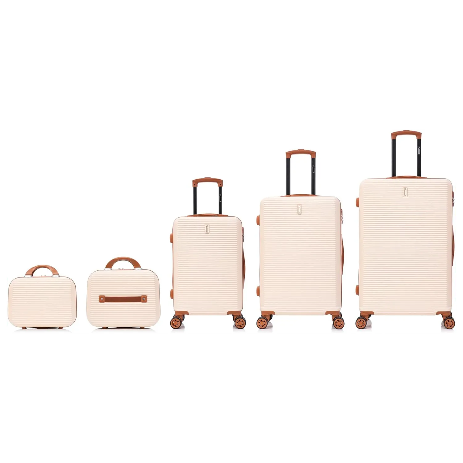 CELIMS Weekend set 5 valigie rigide crema XL+L+S + beauty