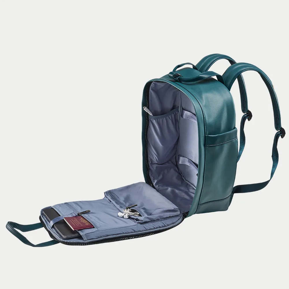 Cabin Max Lyon Poros zaino 40x30x15 eco-pelle 13" nero