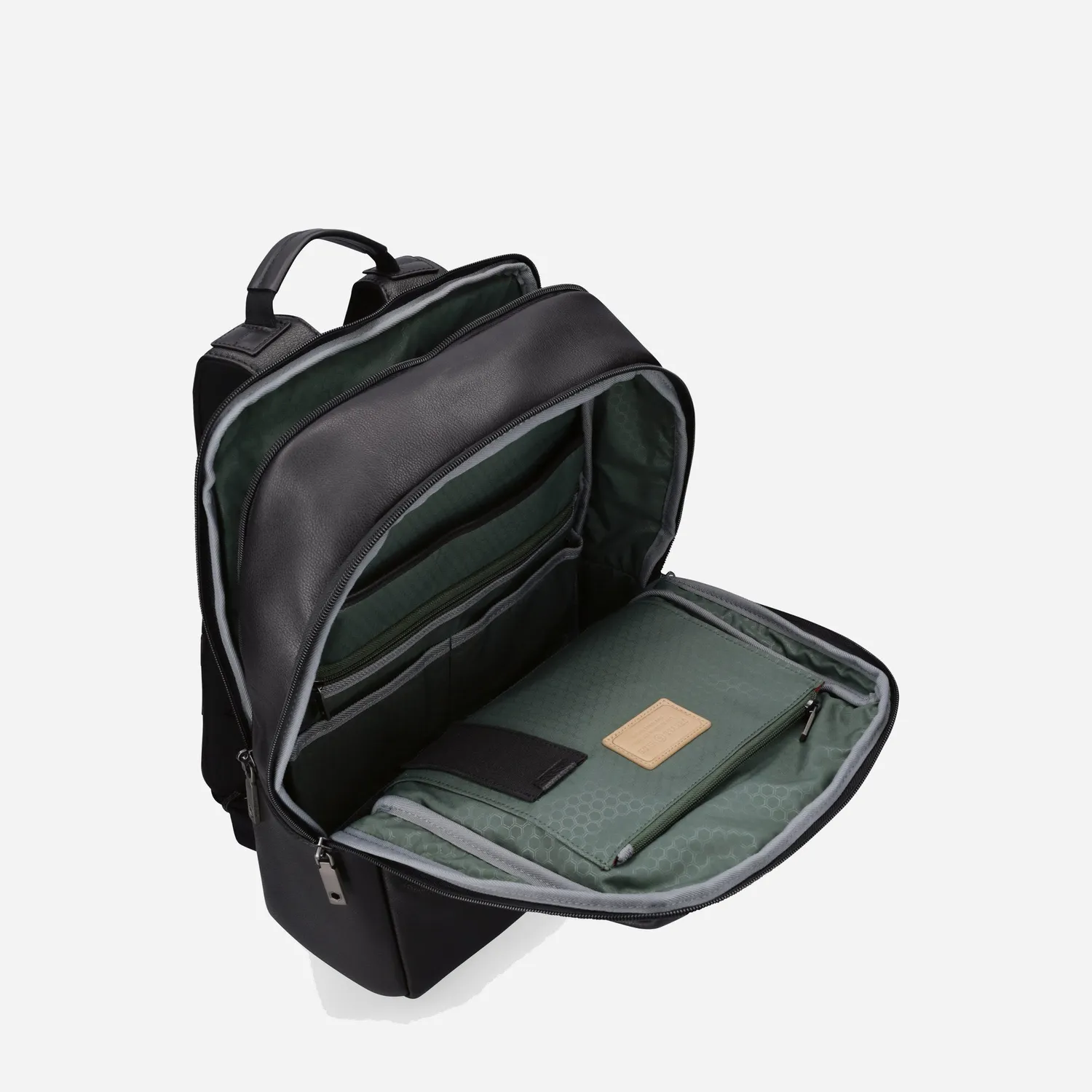 Jekyll & Hide Montana Laptop zaino pelle nero pieno fiore