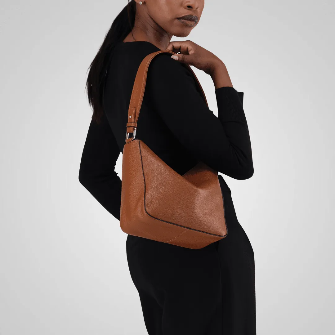 Jekyll & Hide Madrid Tote borsa pelle Clay strutturata