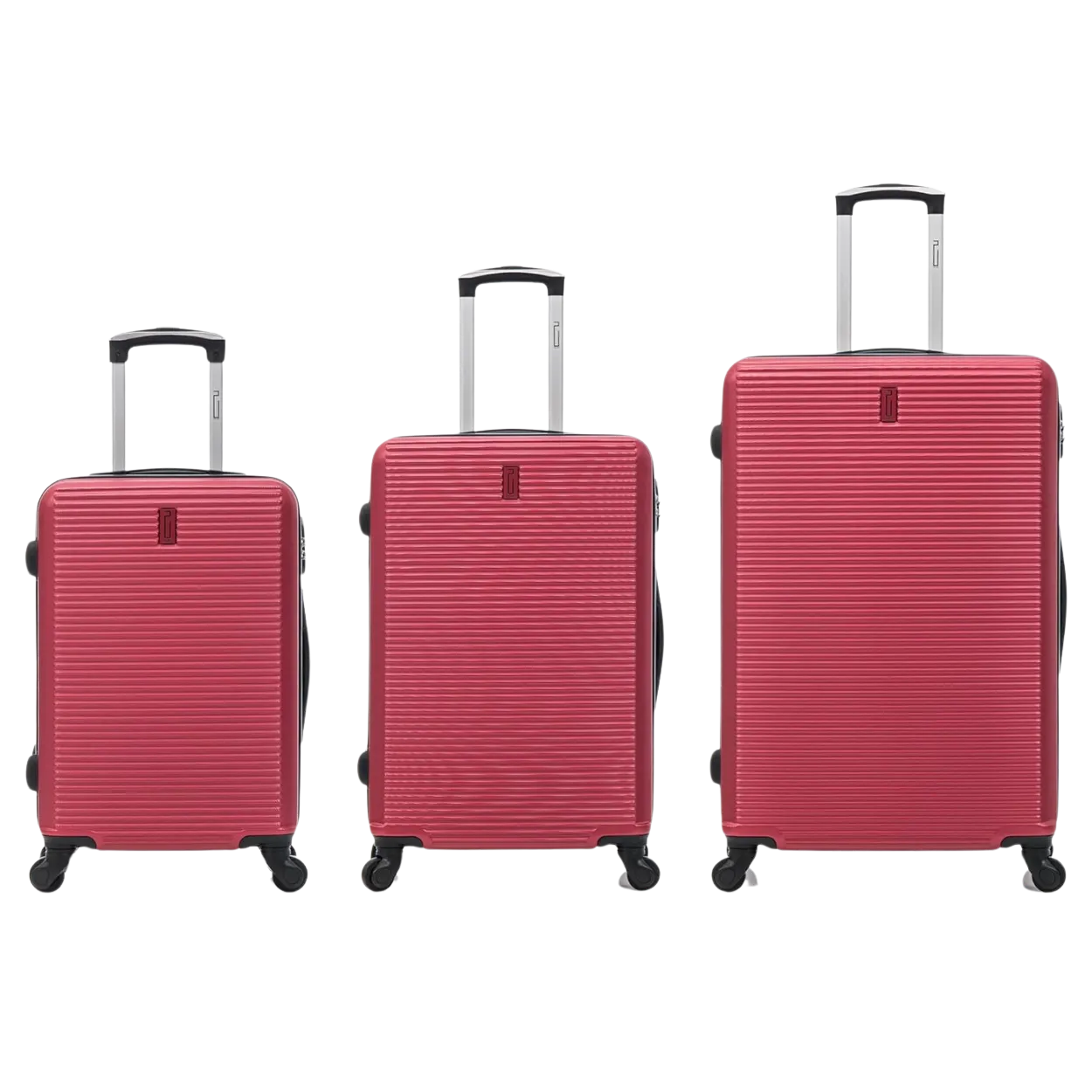 CELIMS Weekend Set 3 Valigie ABS Bordeaux 55-65-75cm rigide