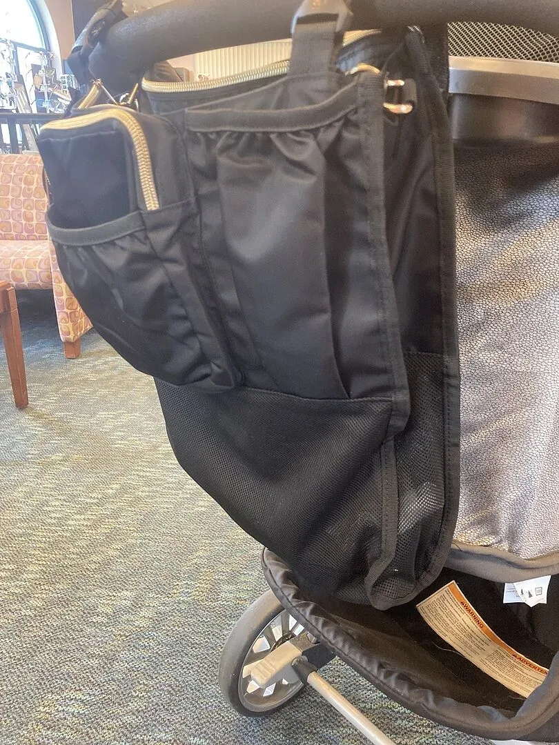 Beis Stroller Caddy organizer passeggino nero da viaggio