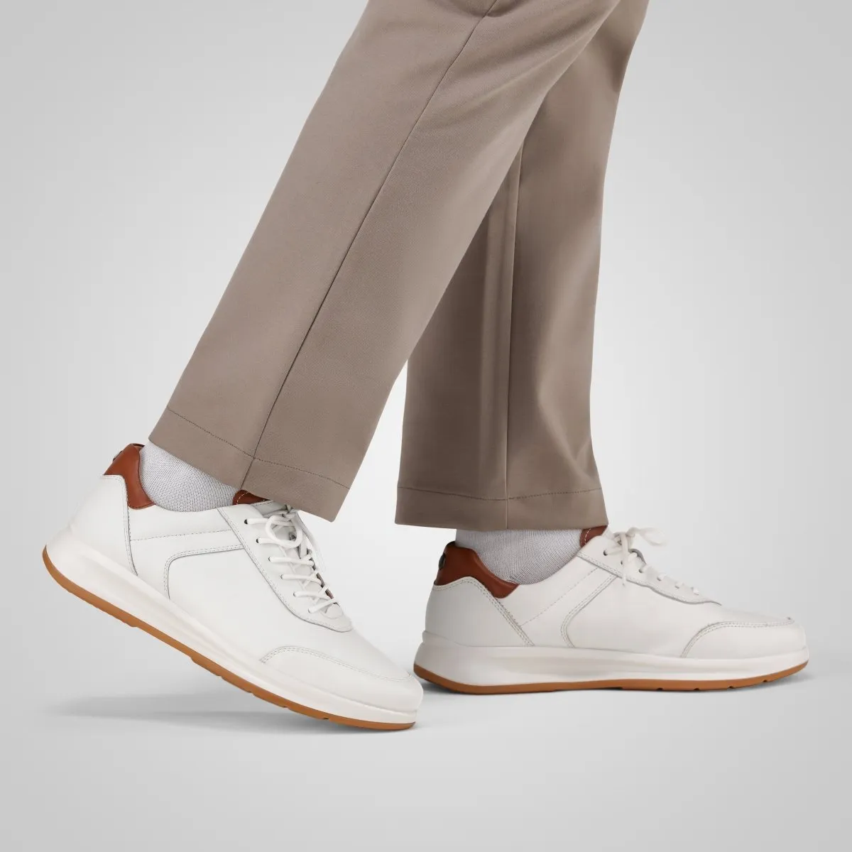 Jekyll Hide Clifton Sneakers Pelle uomo bianco suola