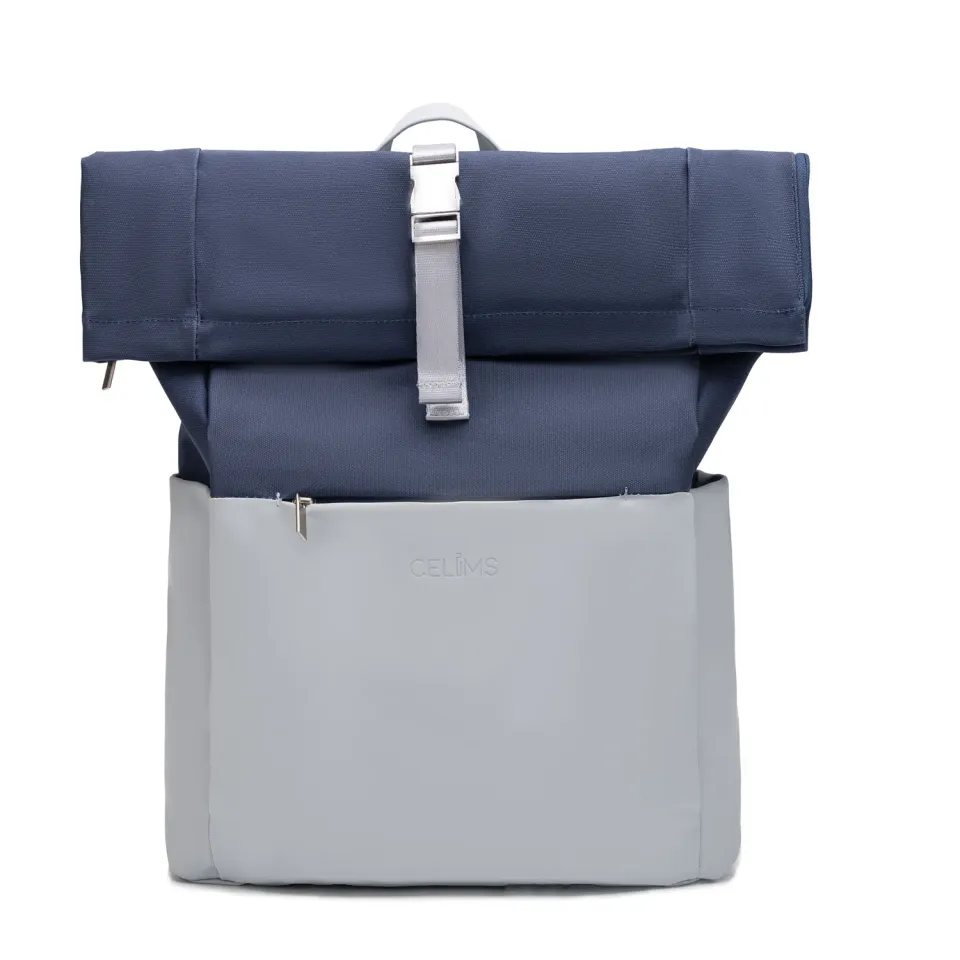 CELIMS Roll-Top Zaino Bagaglio a Mano 45x36x20 Grigio