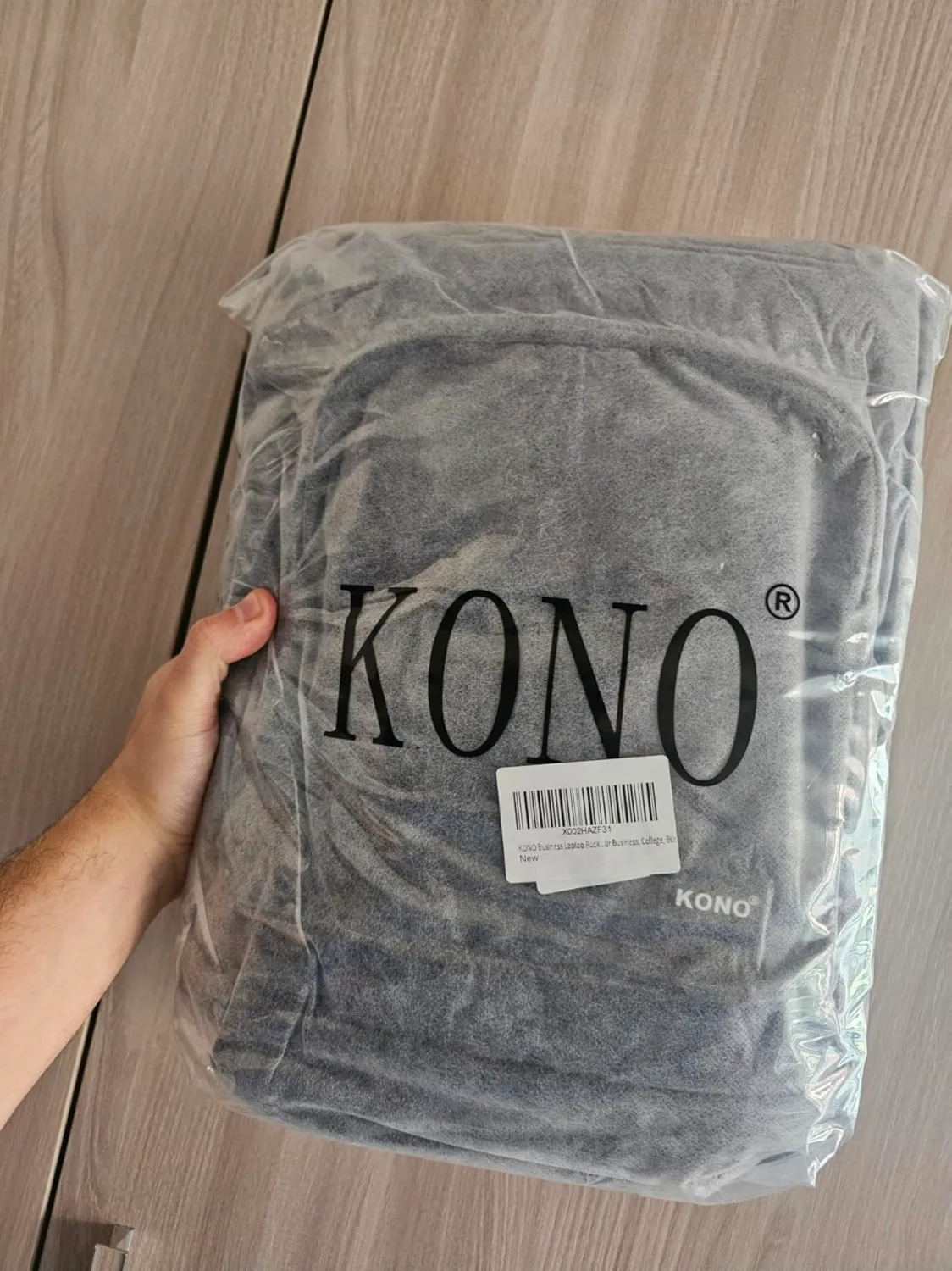 Kono Zaino Porta PC 15,6 Pollici Nero antifurto USB