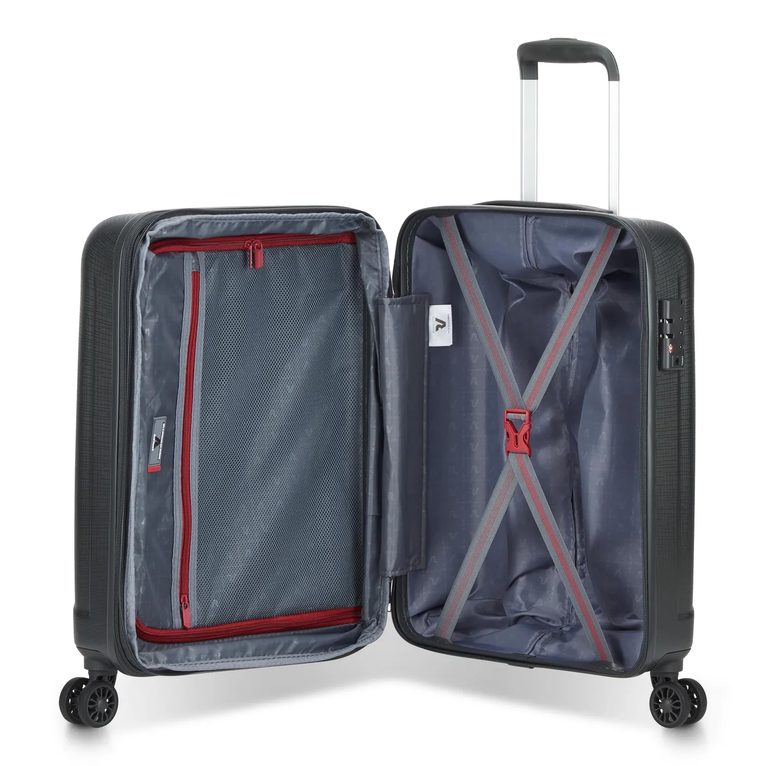 Roncato Kinetic 2.0 trolley 55x40x20 espandibile nero TSA
