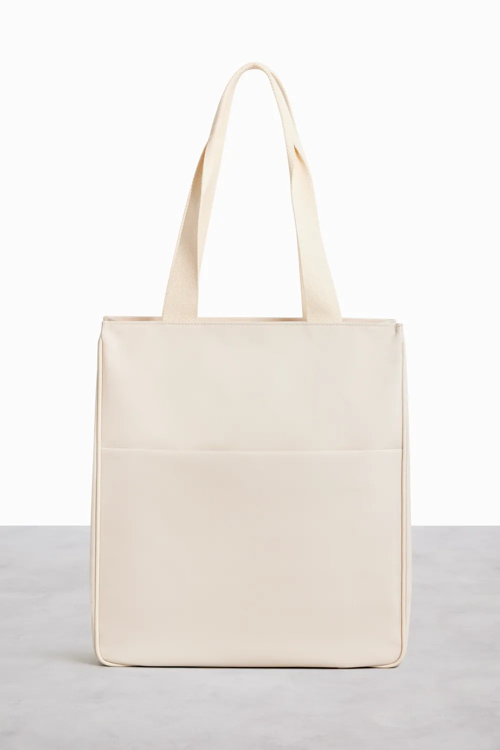 Beis North To South Tote beige borsa riciclata