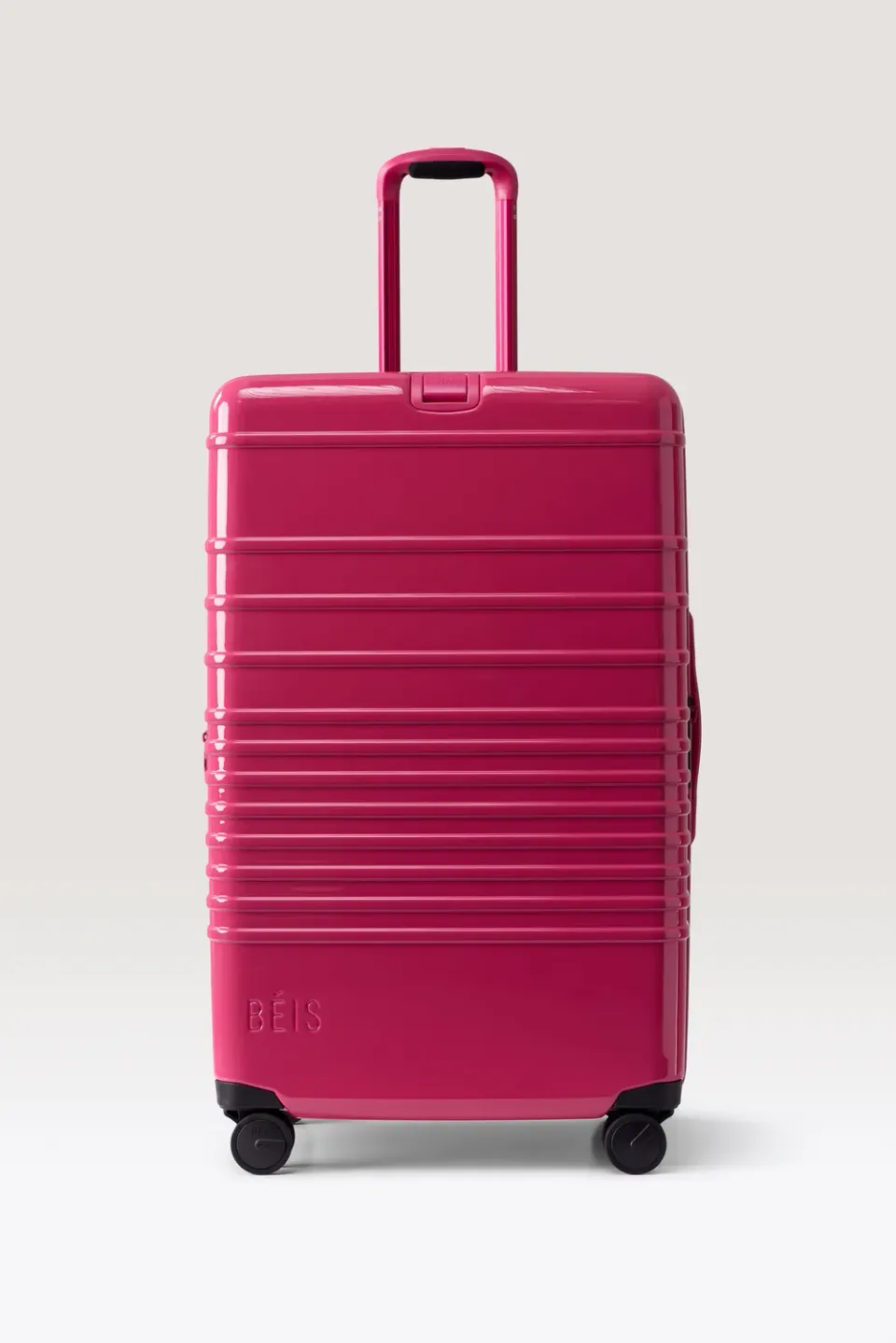 Beis x Rare Large Check-In Roller valigia rosa Limitless