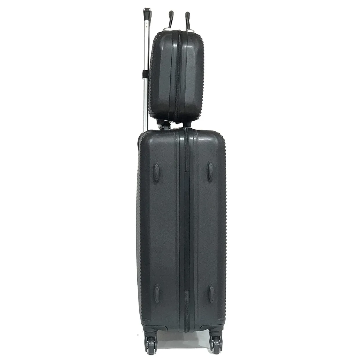 CELIMS Weekend Set Valigia L 65 cm+Beauty Nero ABS Stiva