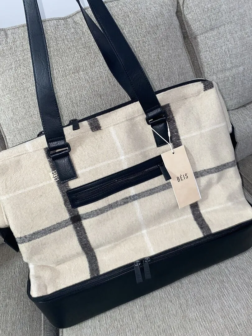 Beis The Weekender borsa viaggio maple tela