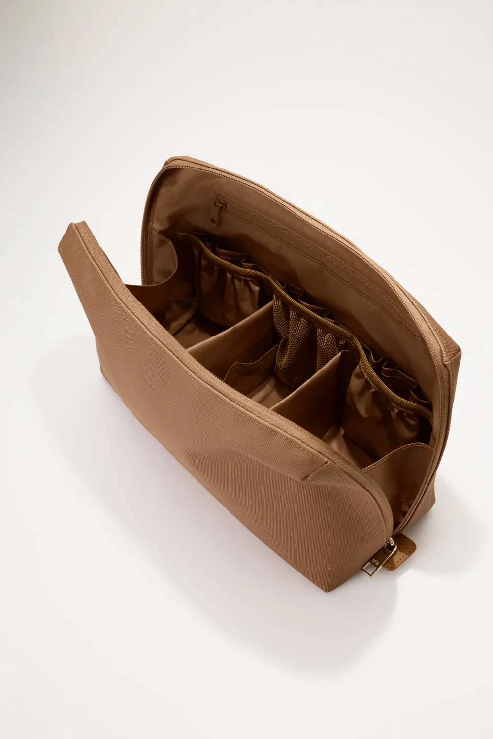 Beis Large Cosmetic Pouch pochette Camel tasca termica