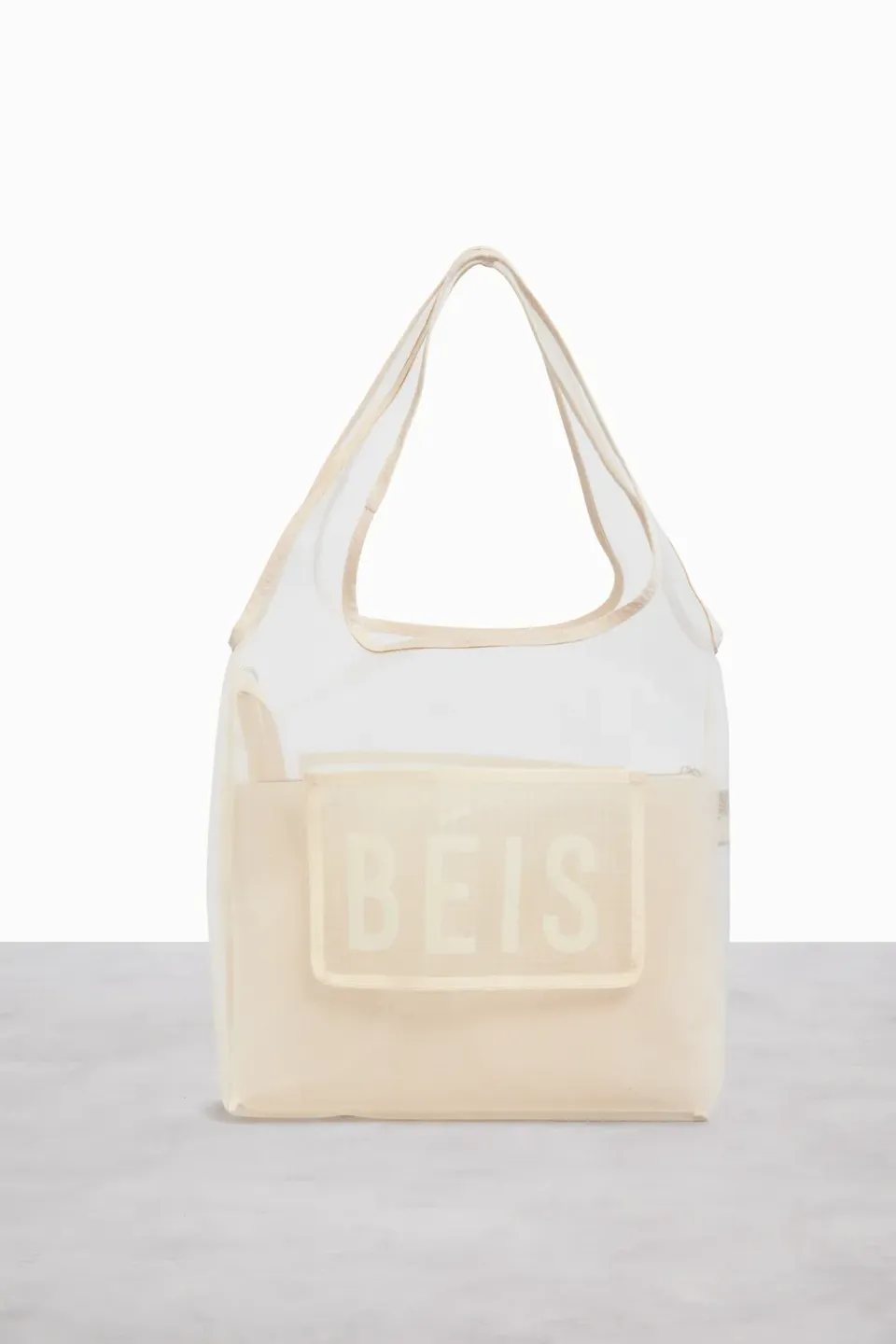 Beis Toke Tote Shopper Beige Leggera Porta Laptop