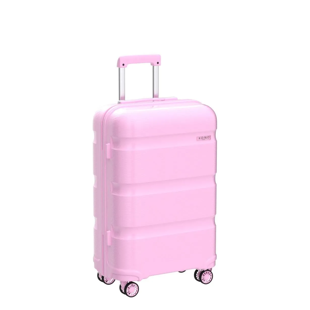 Kono Set 3 Valigie Rigide Rosa 55-65-76 cm con TSA