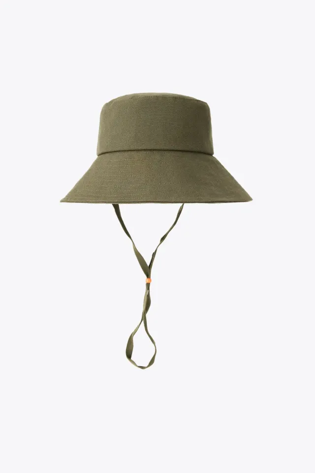 Beis Kids Wide Brim Sun Hat cappello sole verde oliva