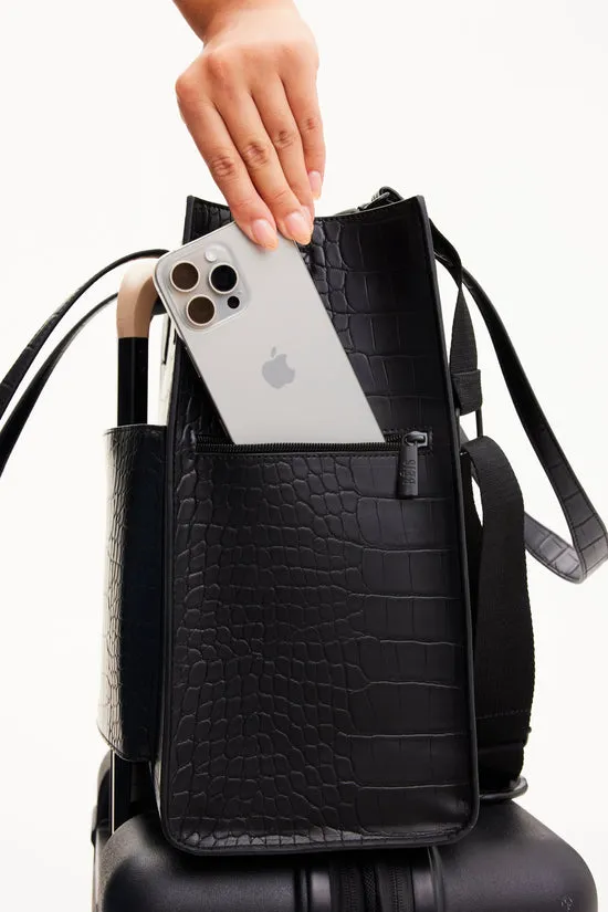 Beis Large Work Tote borsa tote nero croc