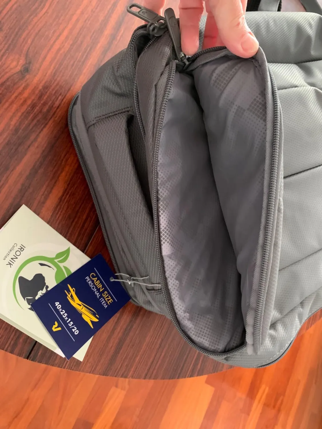 Roncato Ironik 2.0 Ryanair Zaino viaggio 40x25x20 arancione espandibile
