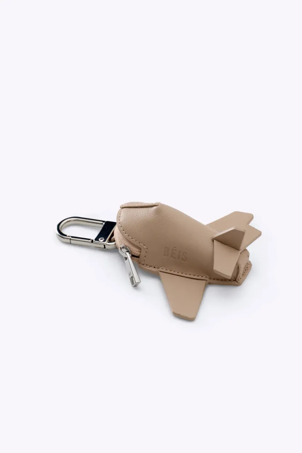 Beis Airplane Charm portachiavi beige con zip