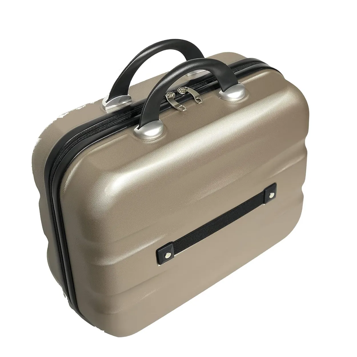 CELIMS AeroWave Valigia Cabina 55 cm Champagne con Beauty Case ABS