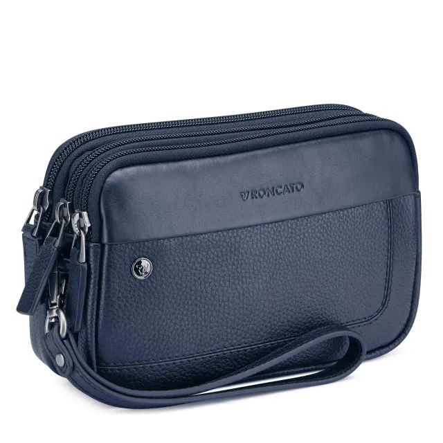 Roncato Alaska Borsello Uomo 3 Scomparti Nero