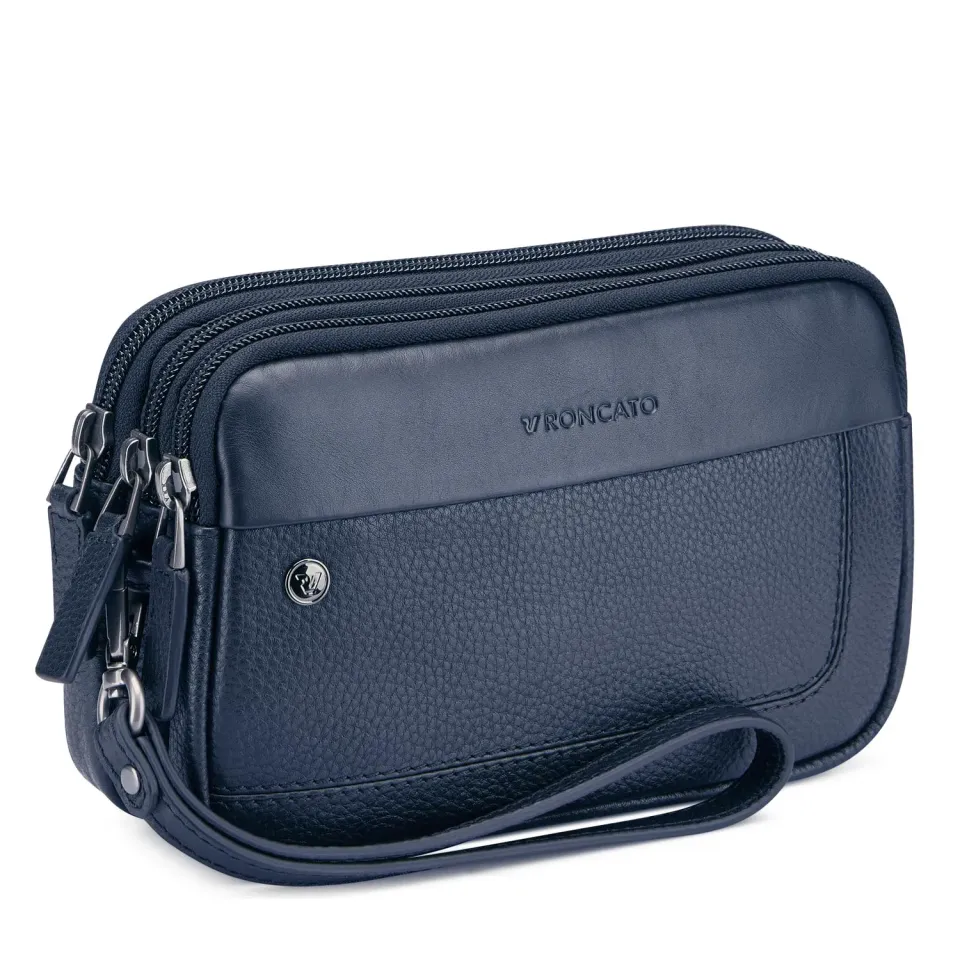 Roncato Alaska Borsello Uomo 3 Scomparti Nero