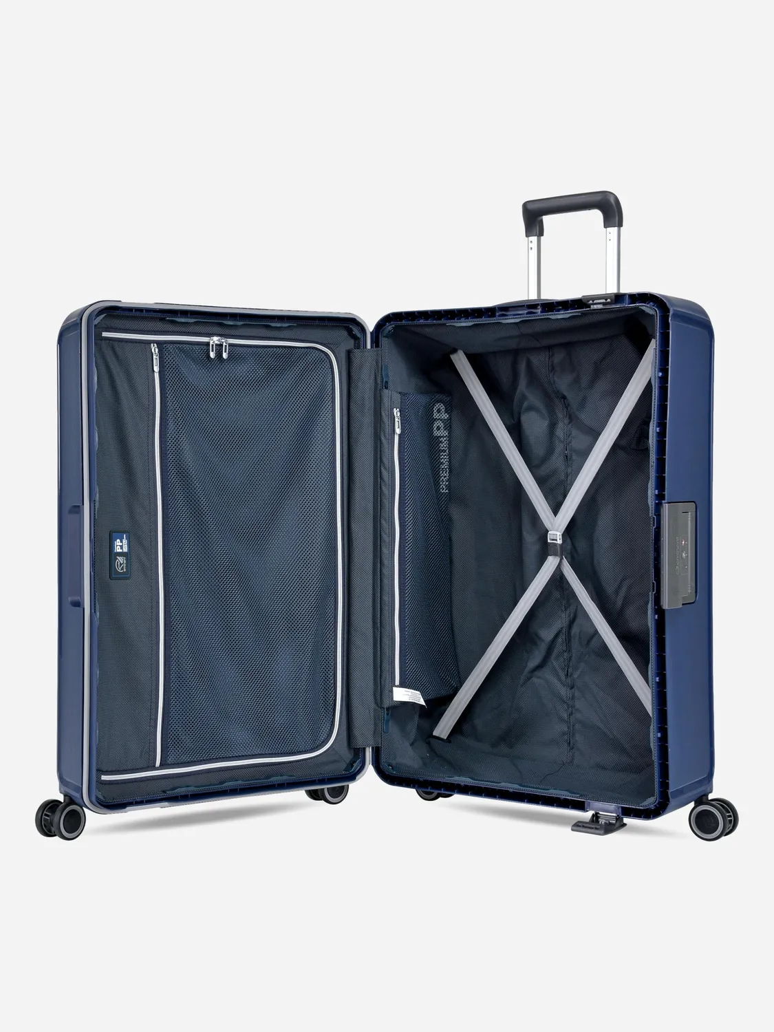 Eminent Vertica Grande valigia blu rigida