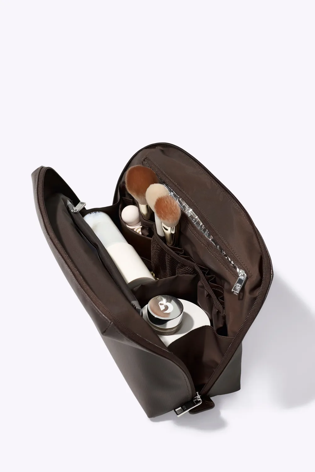 Beis Large Cosmetic Pouch pochette Espresso grande