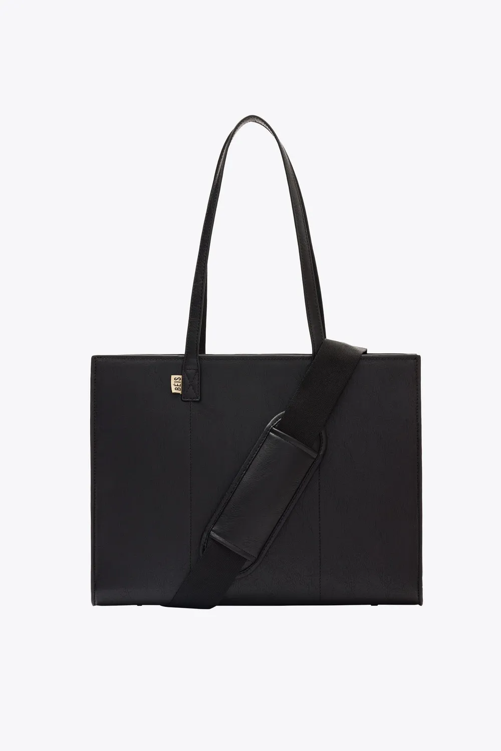 Beis Work Tote borsa ufficio nera pelle vegana