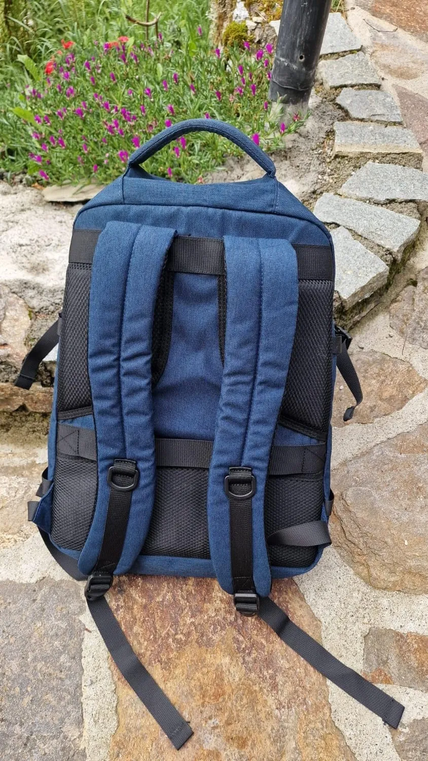 Kono EasyJet Zaino 45x36x20 30L nero marrone porta pc 15,6