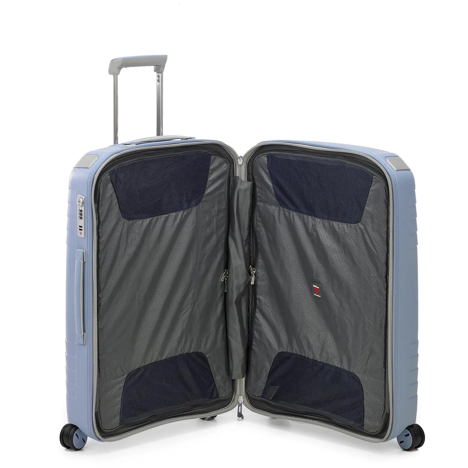 Roncato Ypsilon 2.0 Eco trolley medio azzurro rigido TSA