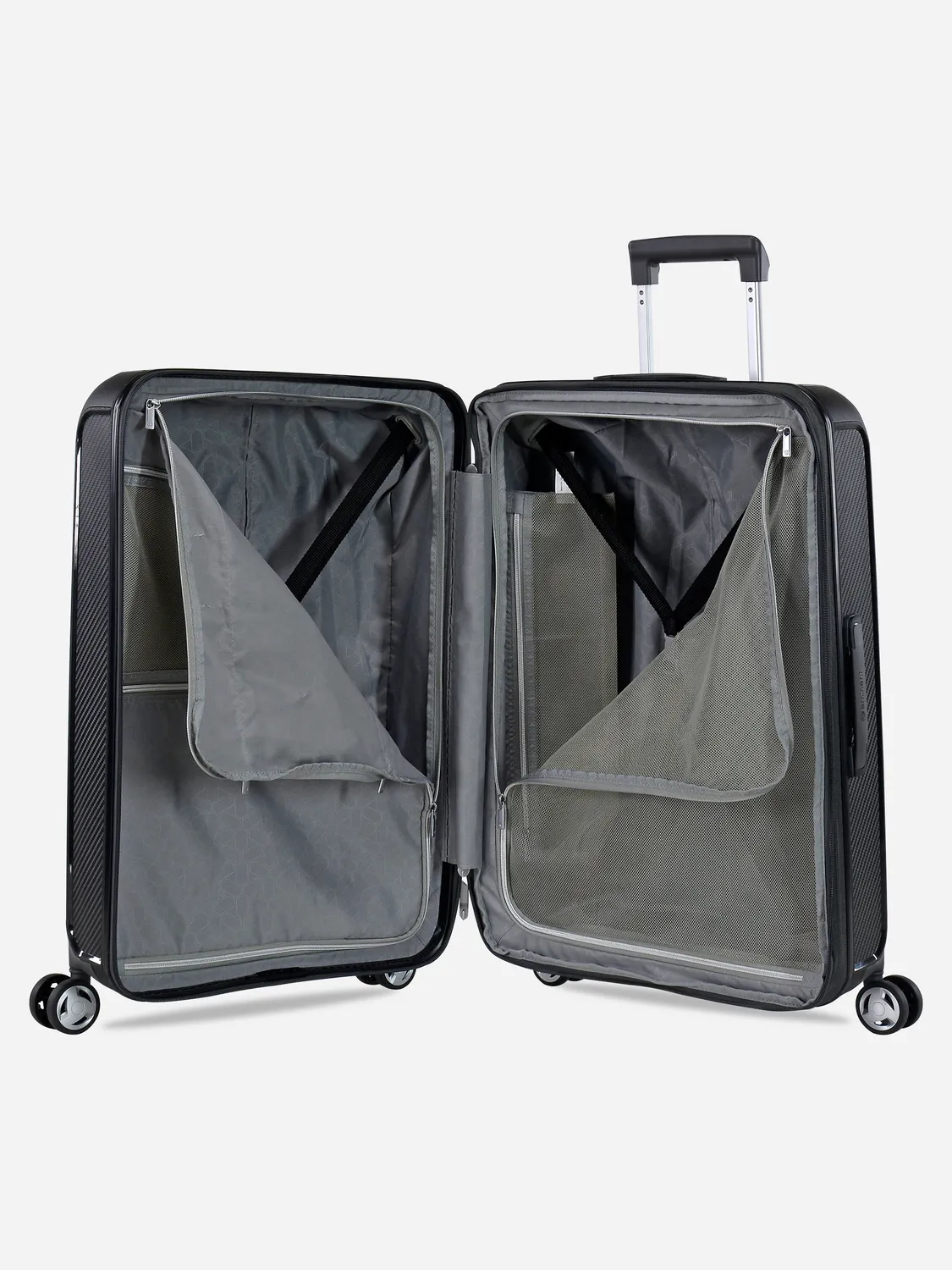 Eminent Aegis Medio valigia media espandibile nera rigida
