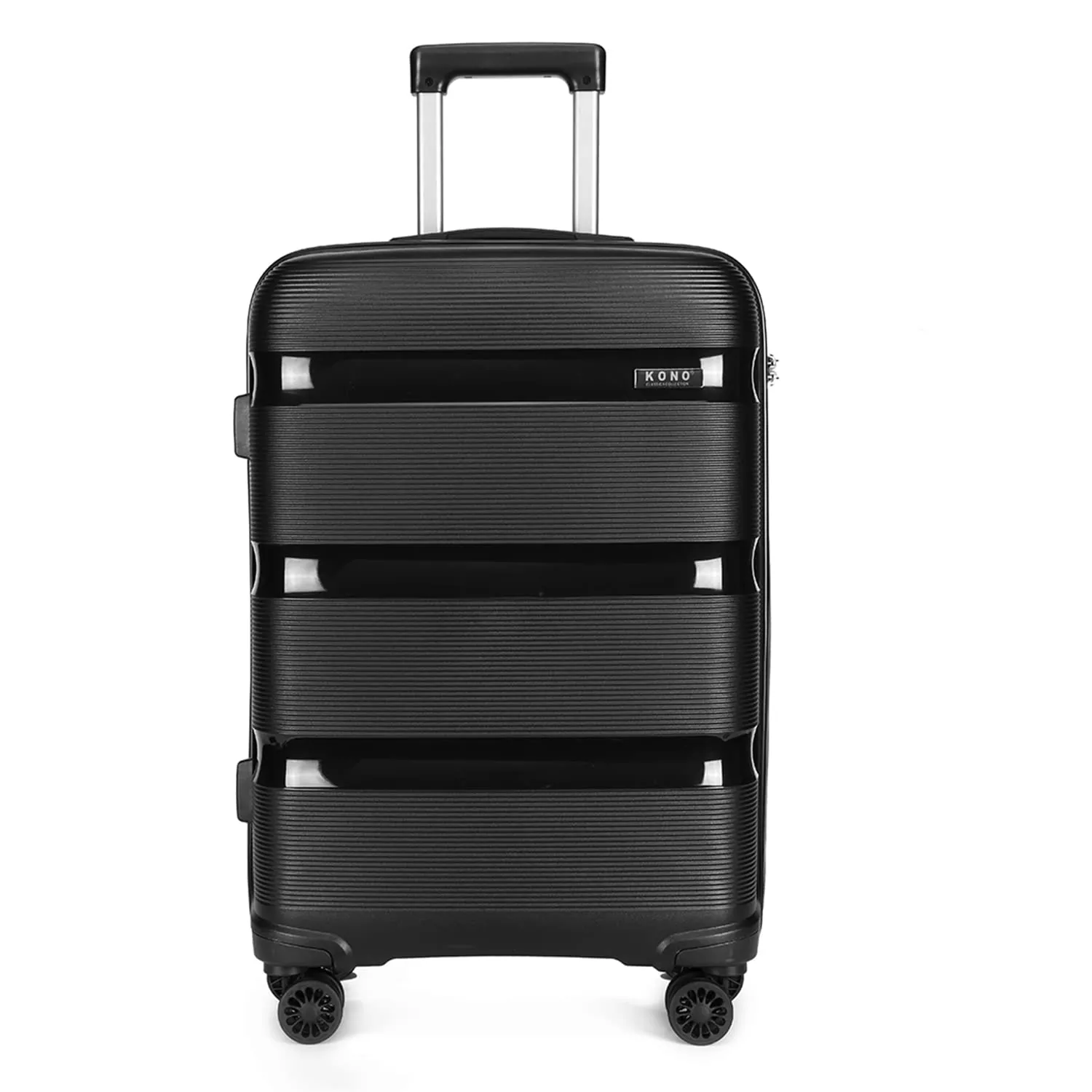 Kono trolley bagaglio a mano 55x41x20 rigido nero TSA