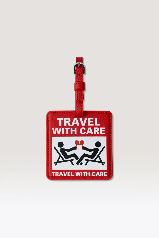 Beis KidSuper Luggage Tag etichetta rossa