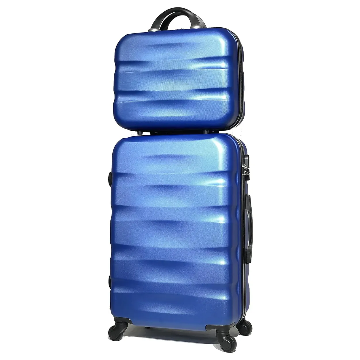 CELIMS AeroWave L valigia 65 cm blu + beauty case ABS