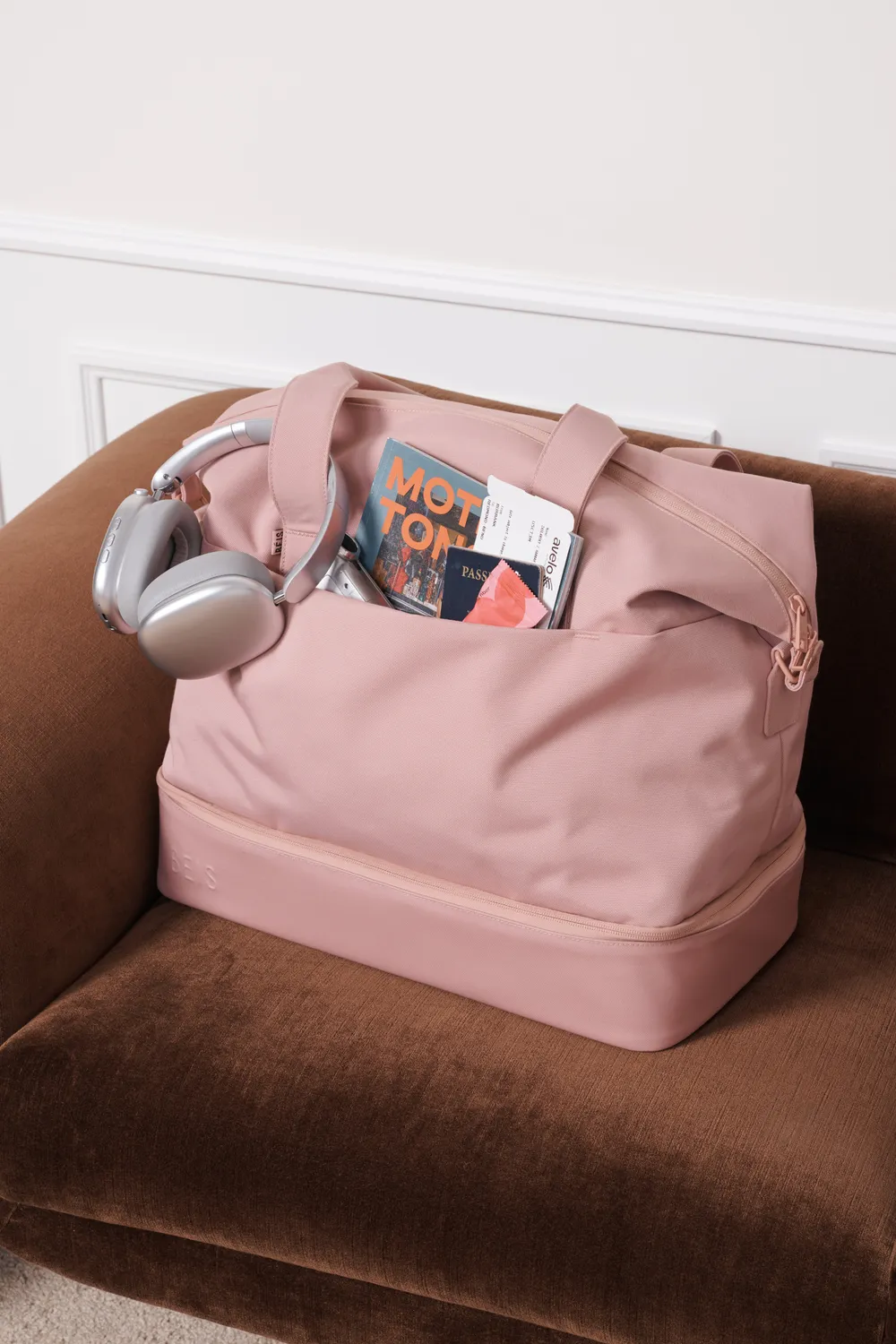 Beis The Mini Weekender borsone Atlas Pink tela