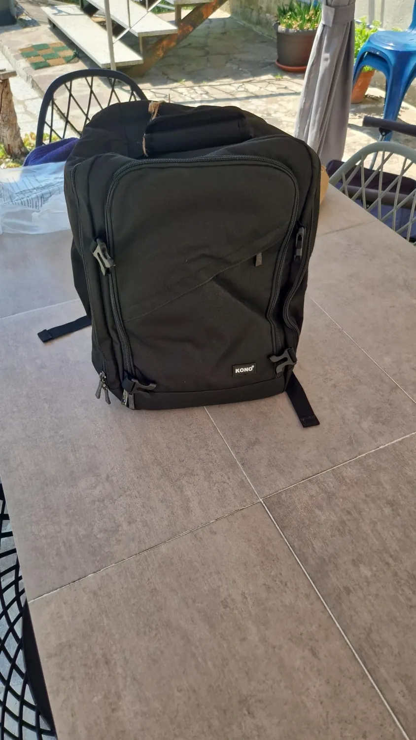 Kono Ryanair 40x20x25 zaino bagaglio mano nero 20L