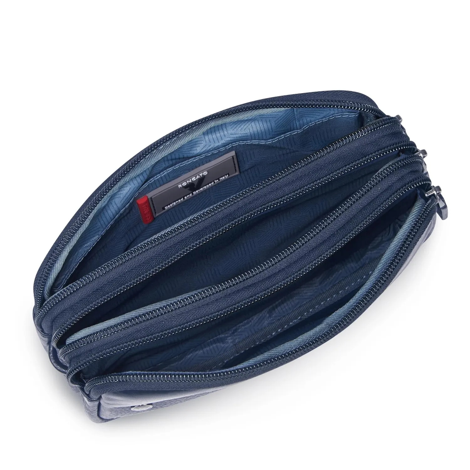 Roncato Alaska Borsello Uomo 3 Scomparti Nero