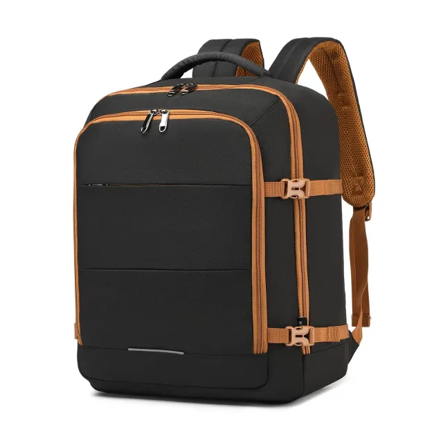 Kono EasyJet Zaino 45x36x20 30L nero marrone porta pc 15,6