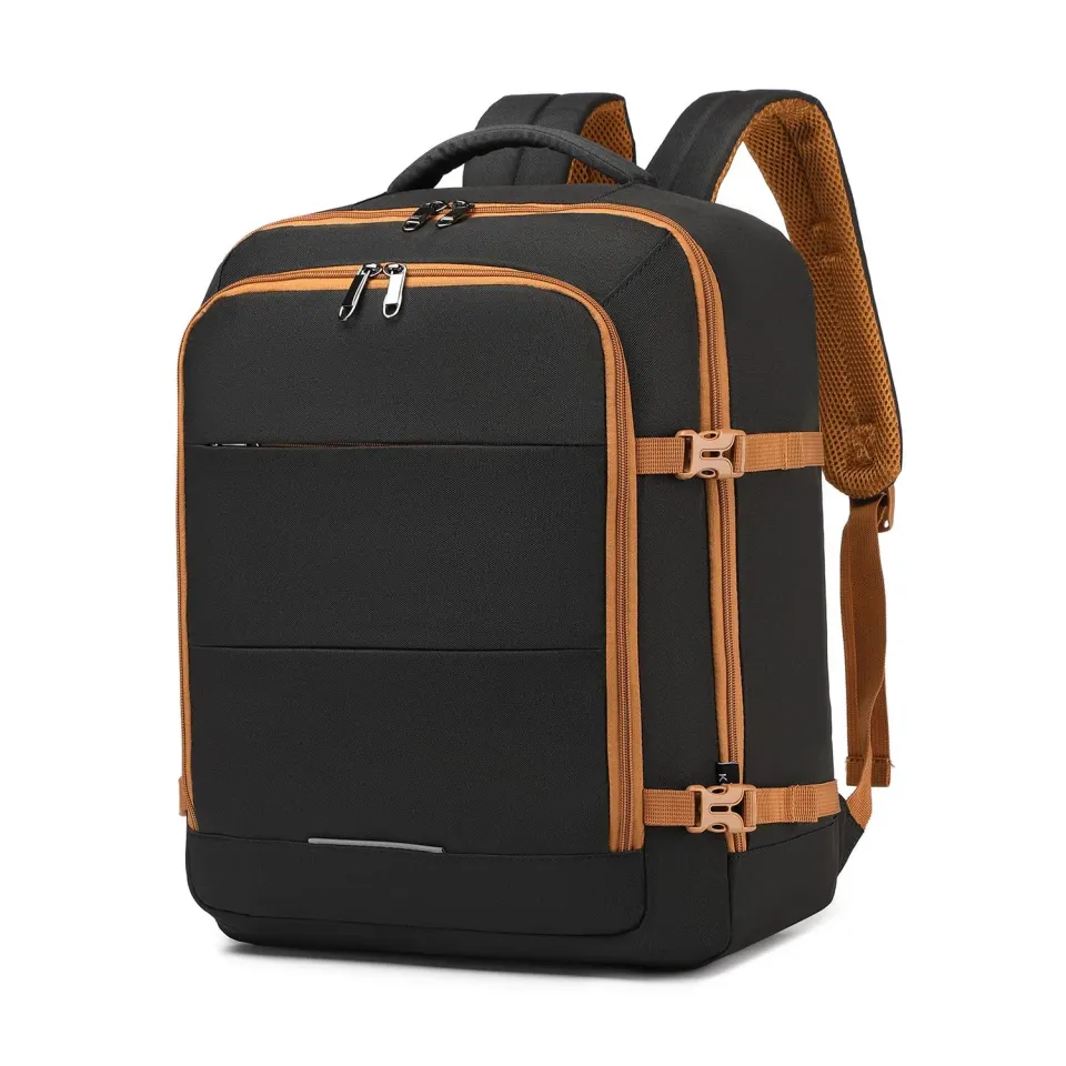 Kono EasyJet Zaino 45x36x20 30L nero marrone porta pc 15,6