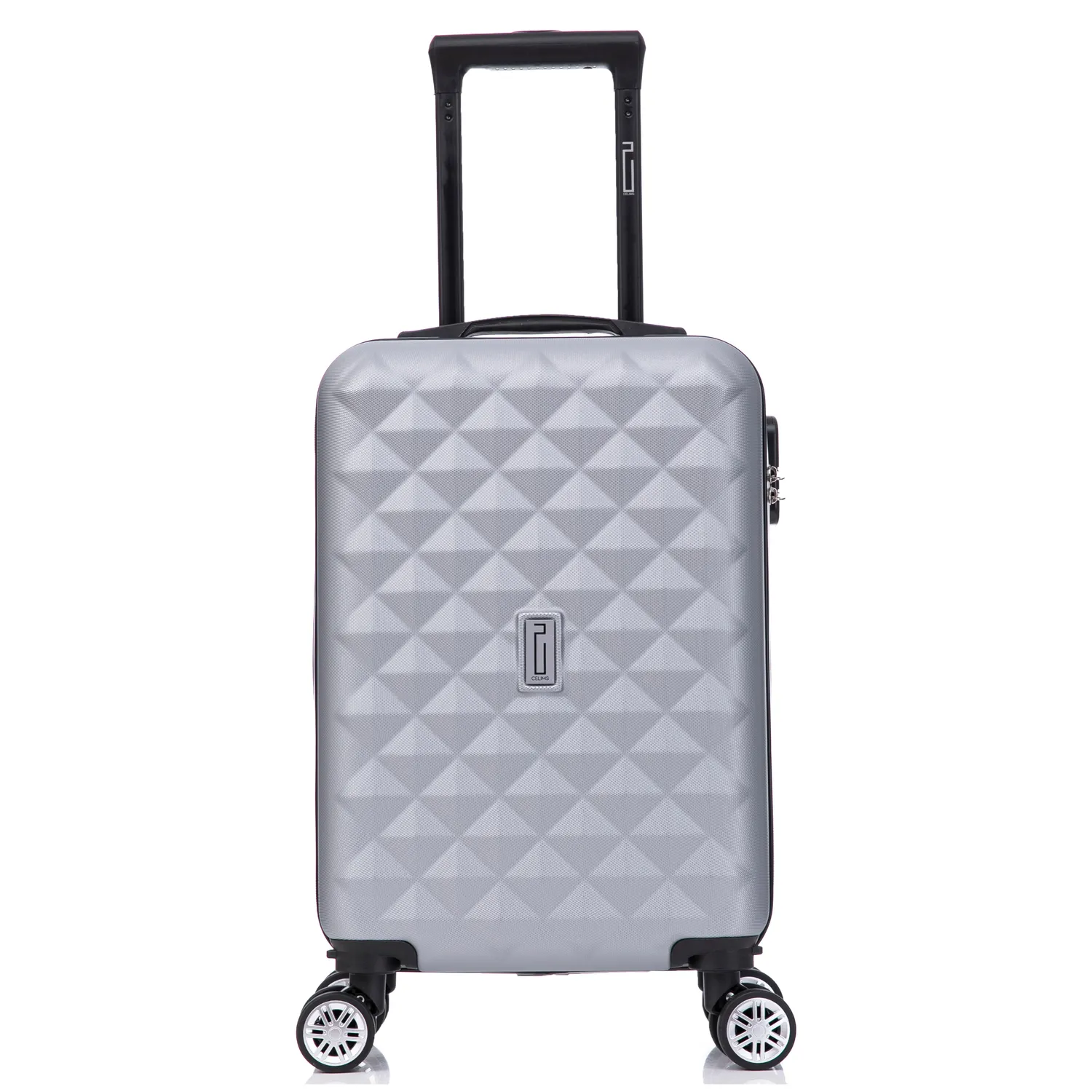 CELIMS Urban Set 6 Valigie ABS + Beauty Case Argento